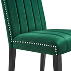 Chaises de salle à manger en velours - Lot de 2