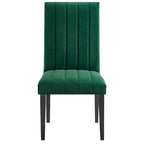 Chaises de salle à manger en velours - Lot de 2