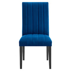 Chaises de salle à manger en velours - Lot de 2