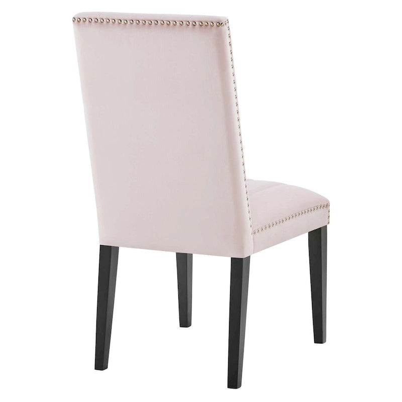 Chaises de salle à manger en velours - Lot de 2