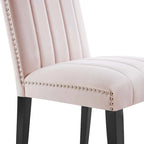 Chaises de salle à manger en velours - Lot de 2