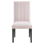 Chaises de salle à manger en velours - Lot de 2