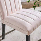Chaises de salle à manger en velours - Lot de 2
