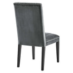 Chaises de salle à manger en velours - Lot de 2