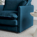Canapé d'angle en U 5 places convertible avec 1 pouf