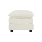 Canapé d'angle en U 5 places convertible avec 1 pouf