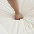 Canapé d'angle en U 5 places convertible avec 1 pouf