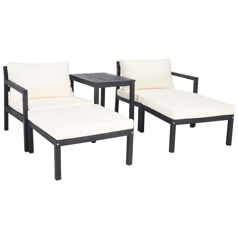 SAFAVIEH Outdoor Maiya Ensemble de 5 pièces pour extérieur - 29L x 27P x 27H
