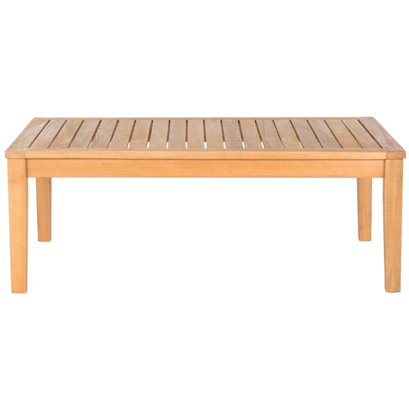 SAFAVIEH Bethli Mar Ensemble de patio 4 pièces en bois d'acacia - 48 larg. x 32 prof. x 25 haut.