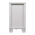 Buffet-Bahut Merrick Lane à trois tiroirs en bois composite avec trois portes d'armoire en verre trempé pour salle à manger/cuisine