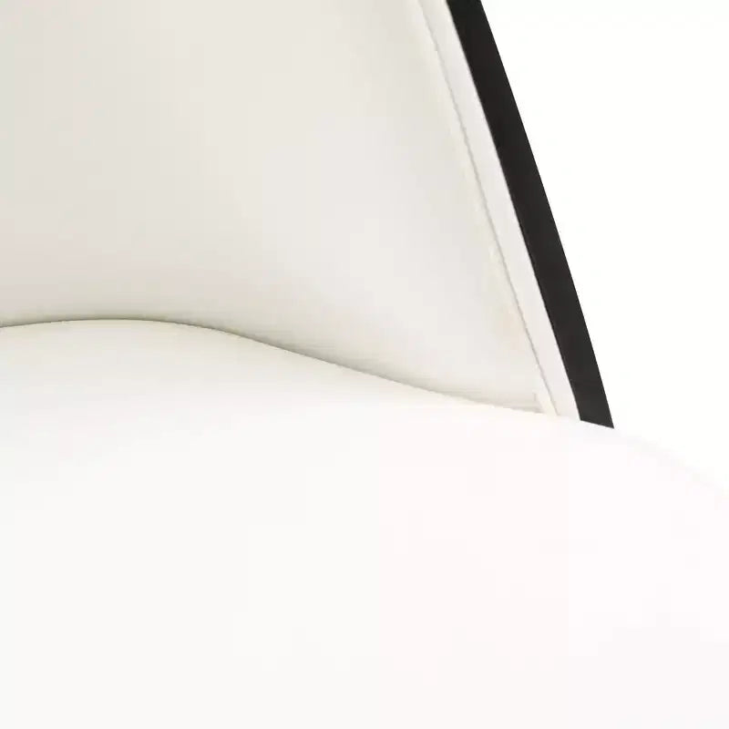 LeisureMod Tule – Lot de 2 chaises de salle à manger modernes avec assise en similicuir, velours ou daim et structure en acier blanc – Cuisine, salle à manger, maison, café, sièges