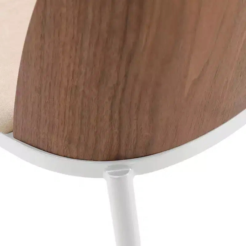 LeisureMod Tule – Lot de 2 chaises de salle à manger modernes avec assise en similicuir, velours ou daim et structure en acier blanc – Cuisine, salle à manger, maison, café, sièges