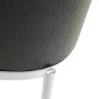 LeisureMod Tule – Lot de 2 chaises de salle à manger modernes avec assise en similicuir, velours ou daim et structure en acier blanc – Cuisine, salle à manger, maison, café, sièges