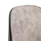 LeisureMod Tule – Lot de 2 chaises de salle à manger modernes avec assise en similicuir, velours ou daim et structure en acier blanc – Cuisine, salle à manger, maison, café, sièges