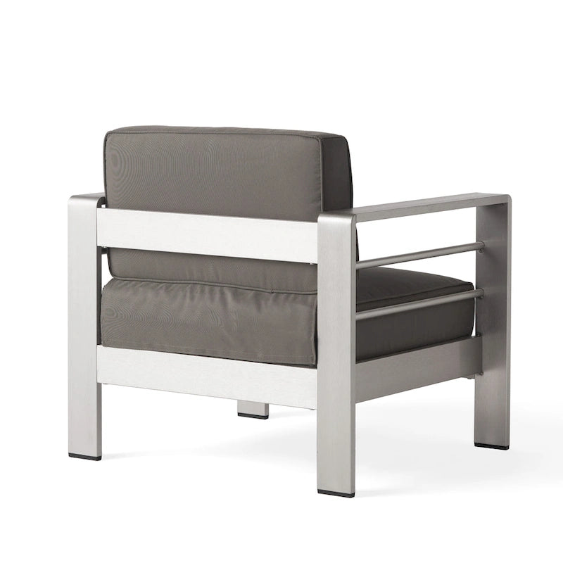 Ensemble sectionnel de canapé en L en aluminium 9 places Cape Coral Outdoor et foyer par Christopher Knight Home