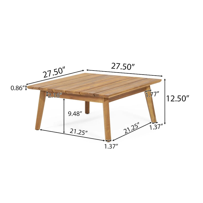 Ensemble de conversation d'extérieur modulaire 5 places en bois d'acacia et résine tressée ronde Burchett avec coussins, par Christopher Knight Home