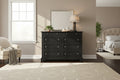 Bedford Black Wood Dresser and Optional Matching Mirror by Home Styles
