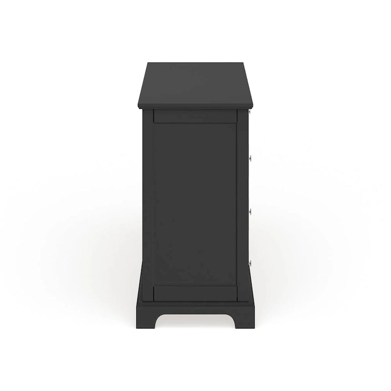 Commode Bedford en bois noir et miroir assorti (en option) par Home Styles