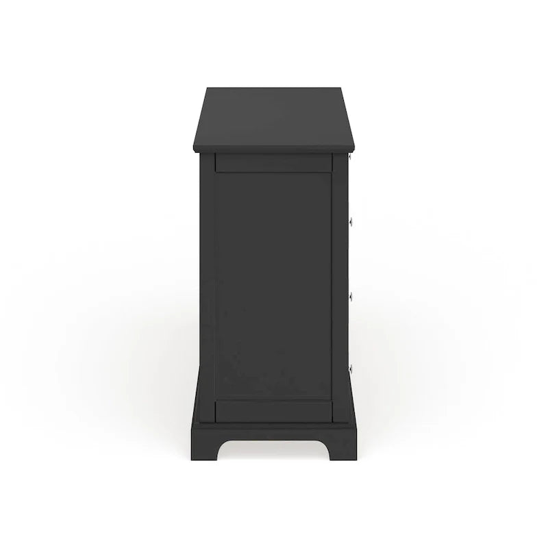 Commode en bois noir Bedford et miroir assorti (en option) par Home Styles