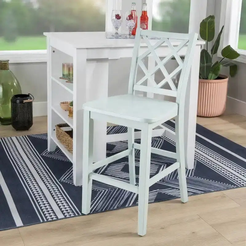 Tabouret de bar en bois massif hauteur comptoir