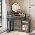 Coiffeuse d'angle avec miroir