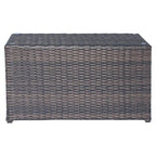 Ensemble de canapé d'angle 6 pièces en osier marron Lucca de Living Source International