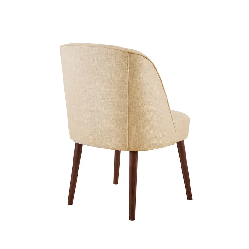 Chaise de salle à manger à dossier arrondi naturel – 22,25 larg. x 24,5 prof. x 34,6 haut.