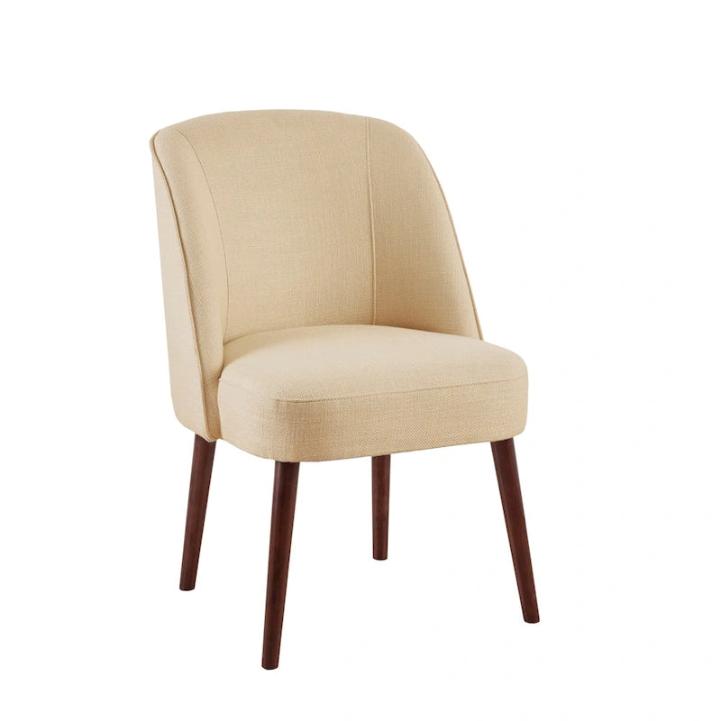 Chaise de salle à manger à dossier arrondi naturel – 22,25 larg. x 24,5 prof. x 34,6 haut.