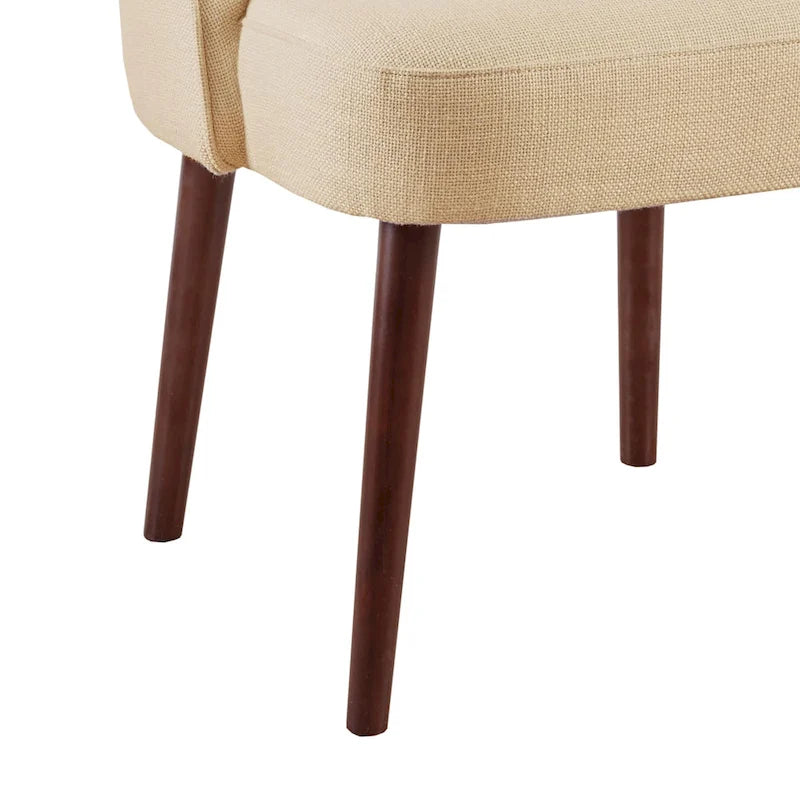Chaise de salle à manger à dossier arrondi naturel – 22,25 larg. x 24,5 prof. x 34,6 haut.