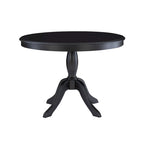 Table sur pied ronde en bois massif