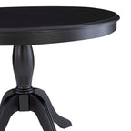 Table sur pied ronde en bois massif