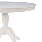 Table sur pied ronde en bois massif
