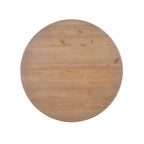 Table sur pied ronde en bois massif
