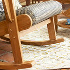 Fauteuil à bascule d'extérieur en bois de teck 3 pièces Cambridge Casual Auburn