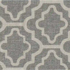 Chaise de salle à manger géométrique gris cendré (Lot de 2)