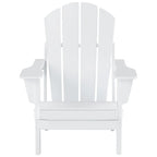 Polytrends Laguna Hdpe All Weather Outdoor Patio Foldable Adirondack Chairs Conversation Set (12-Piece Set)