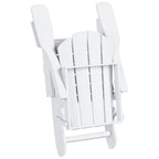 Polytrends Laguna Hdpe All Weather Outdoor Patio Foldable Adirondack Chairs Conversation Set (12-Piece Set)