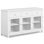 BUFFET en ACAJOU MASSIF de style contemporain – 137 cm de large