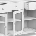 BUFFET en ACAJOU MASSIF de style contemporain – 137 cm de large