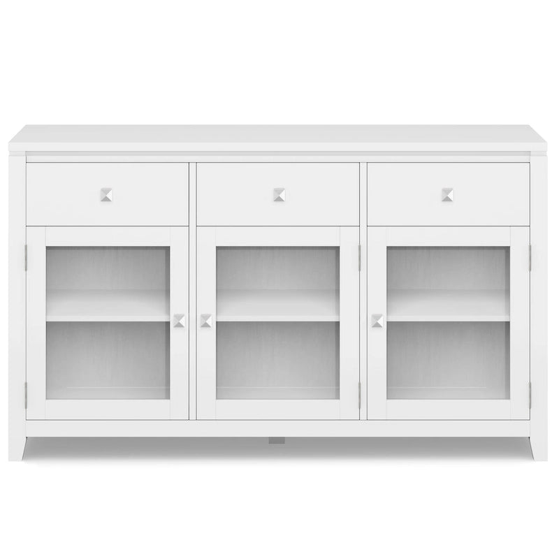 BUFFET en ACAJOU MASSIF de style contemporain – 137 cm de large