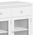 BUFFET en ACAJOU MASSIF de style contemporain – 137 cm de large