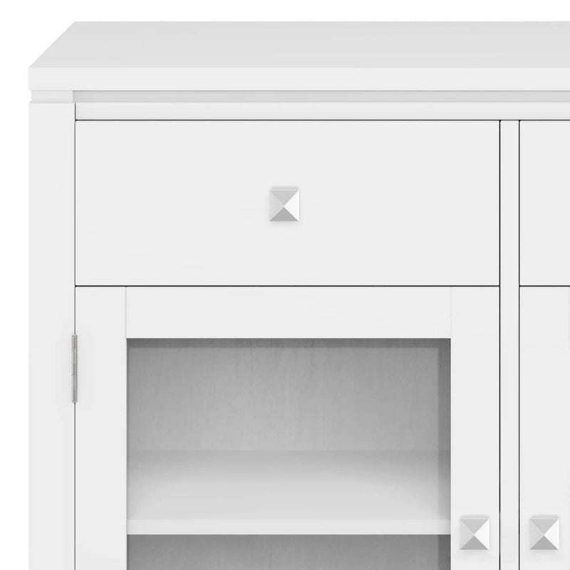BUFFET en ACAJOU MASSIF de style contemporain – 137 cm de large