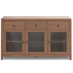 BUFFET en ACAJOU MASSIF de style contemporain – 137 cm de large