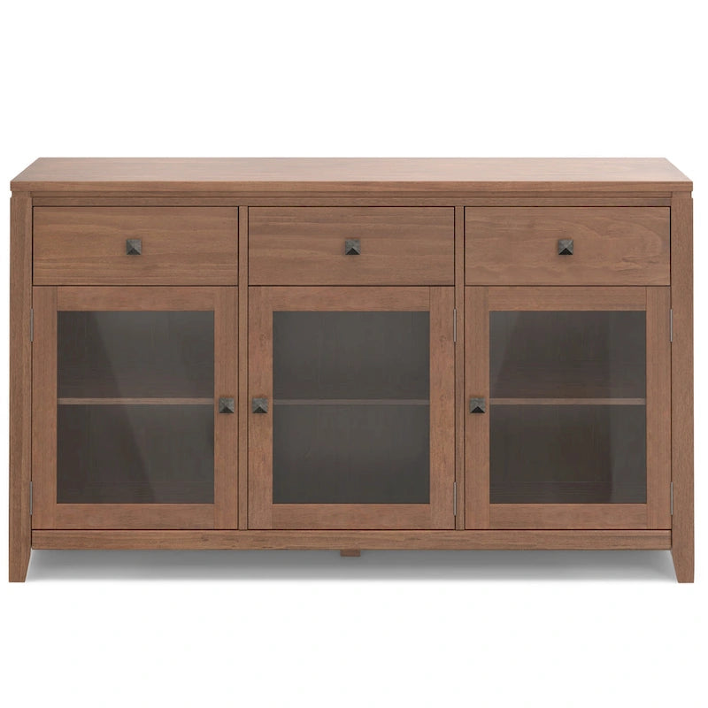BUFFET en ACAJOU MASSIF de style contemporain – 137 cm de large