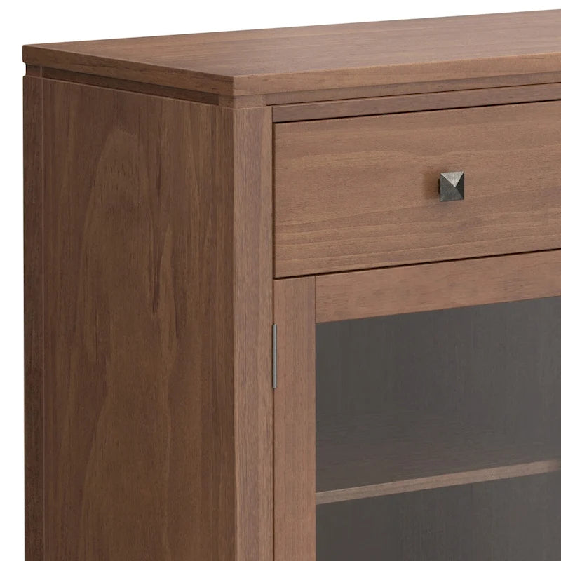 BUFFET en ACAJOU MASSIF de style contemporain – 137 cm de large
