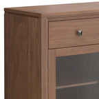 BUFFET en ACAJOU MASSIF de style contemporain – 137 cm de large