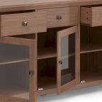 BUFFET en ACAJOU MASSIF de style contemporain – 137 cm de large