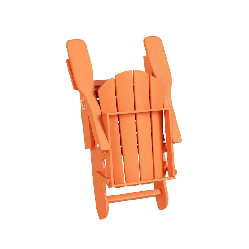 Polytrends Laguna Hdpe All Weather Outdoor Patio Foldable Adirondack Chairs (Set Of 8)