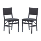 Chaise de salle à manger pliable en bois et corde (lot de 2)