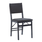 Chaise de salle à manger pliable en bois et corde (lot de 2)